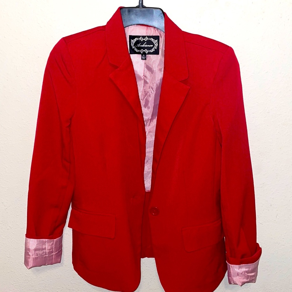 Women Red Blazer